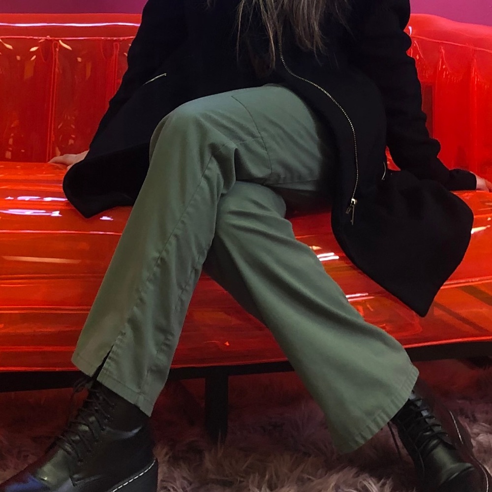 Cargo green pants